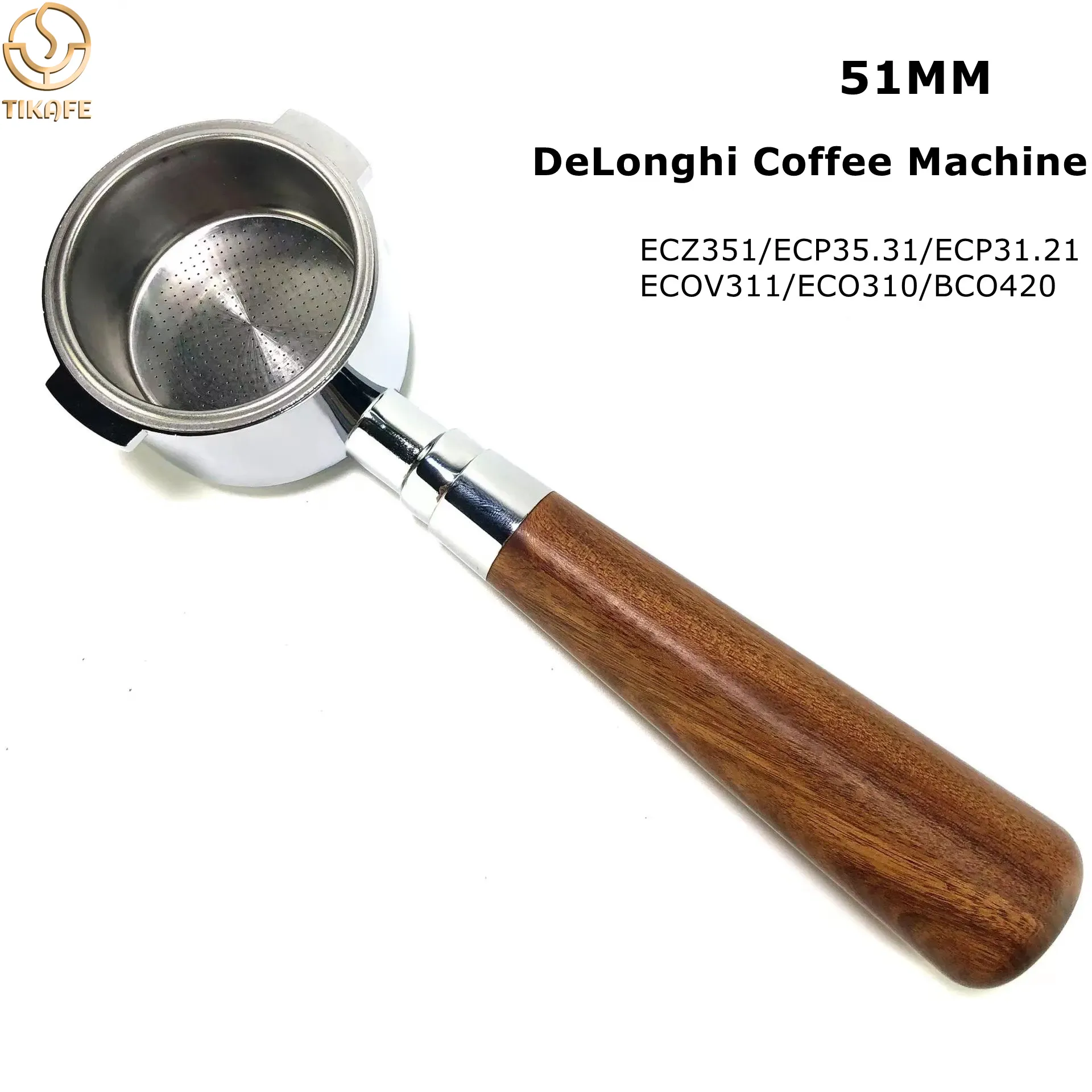 Delonghi Espresso Ecp3420 - 51mm 바텀리스 포터필터 네이키드 필터 교체용