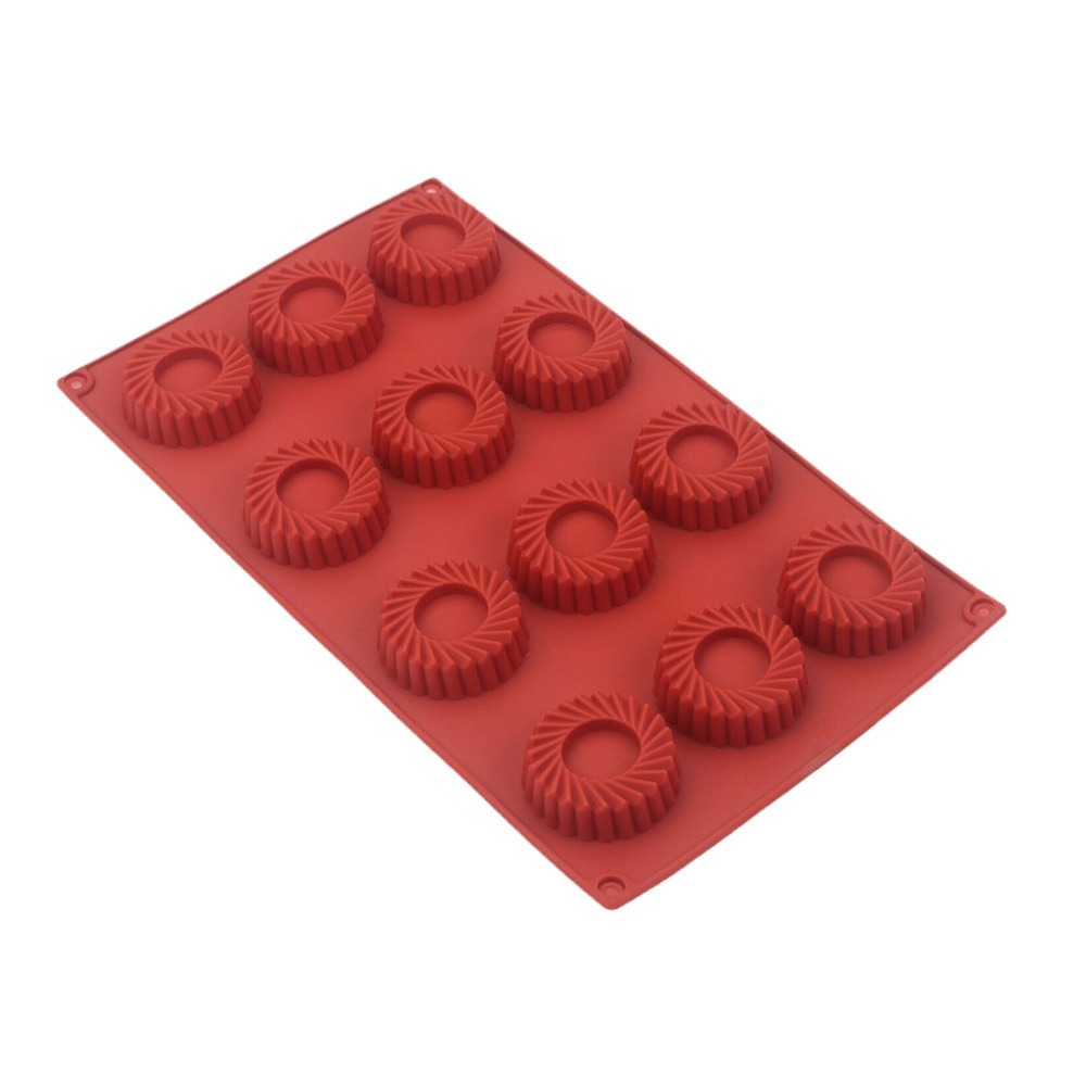 12구 원형 소용돌이 모양 실리콘 케이크 틀 DIY 무 - Donut Mold Silicone 리뷰 및 가격