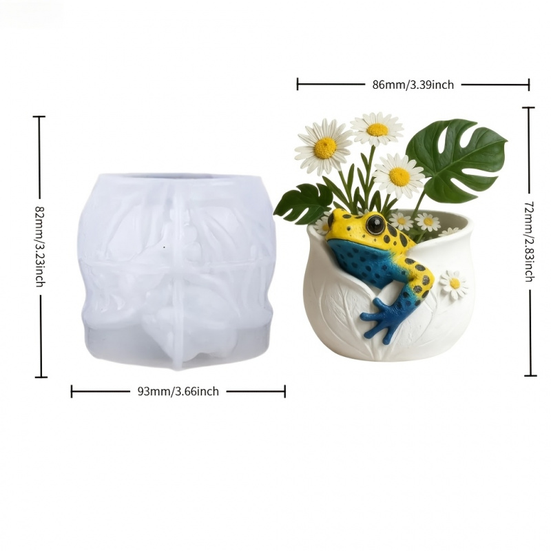 개구리 모양 화분용 실리콘 몰드, 선명한 질감의 독특한 - Potsticker Mold 리뷰 및 가격