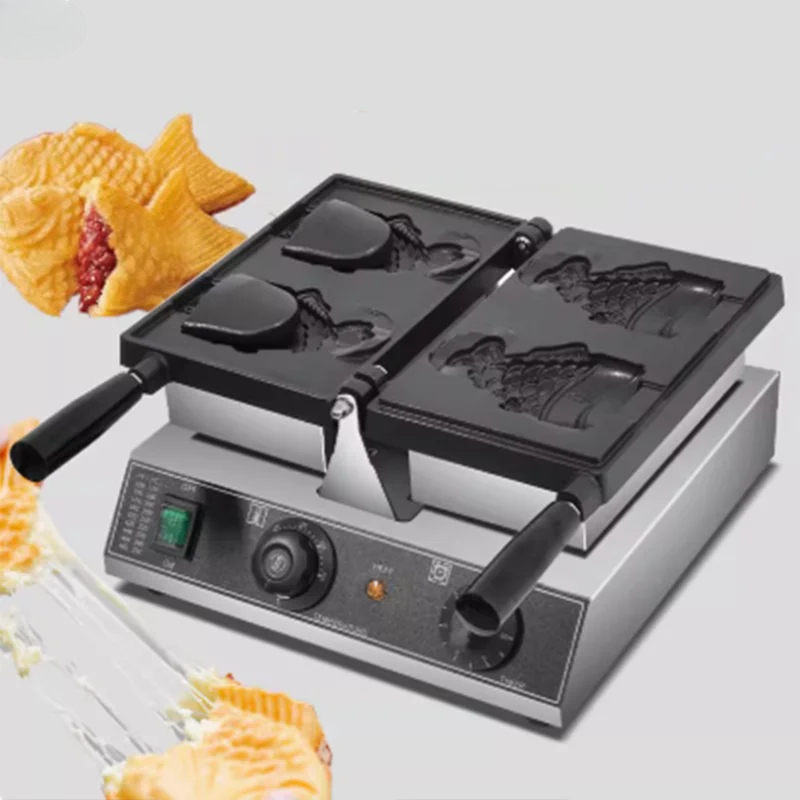 상업용 전기식 2구 개방형 물고기 모양 타이야키 제조기 - Waffle Cone Maker 리뷰 및 가격