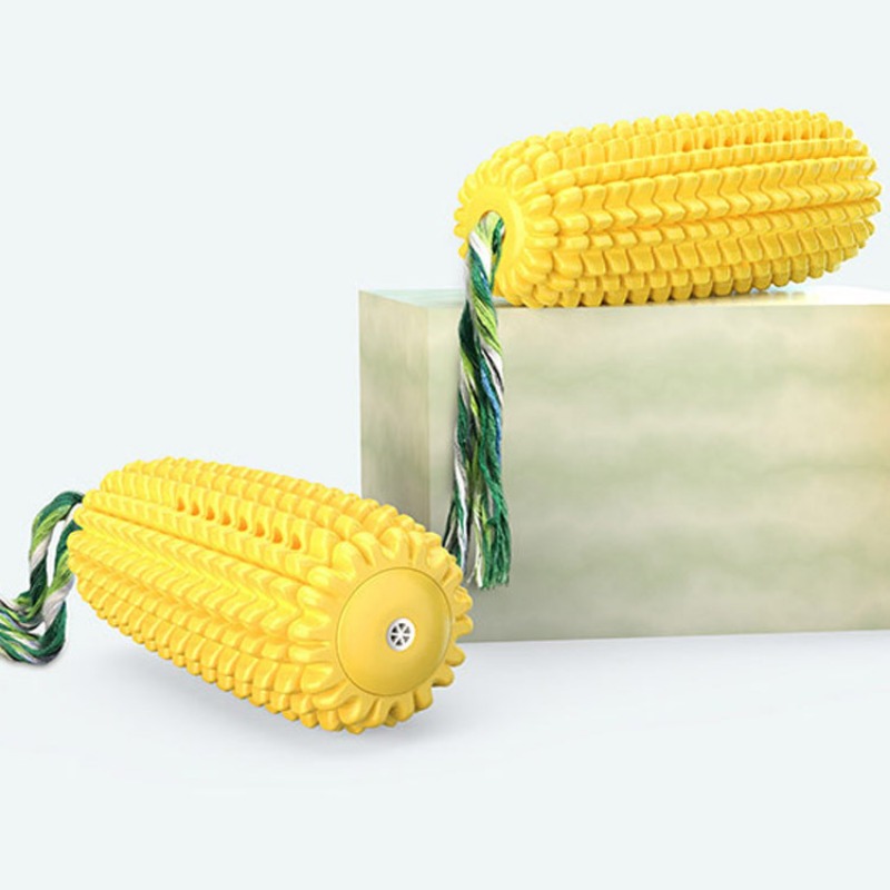삐걱거리는 옥수수 모양 칫솔 씹는 막대 내구성 있는 치 - Corn Dog Stick 리뷰 및 가격