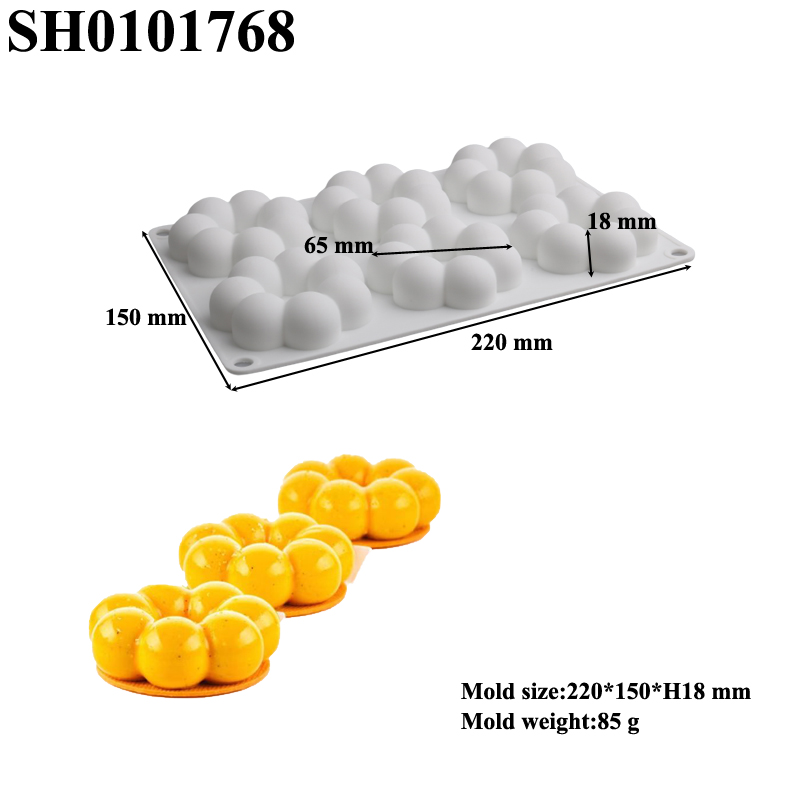 1 또는 6구 꽃잎 모양 도넛 디자인 무스 케이크 몰드 - Donut Mold Silicone 리뷰 및 가격