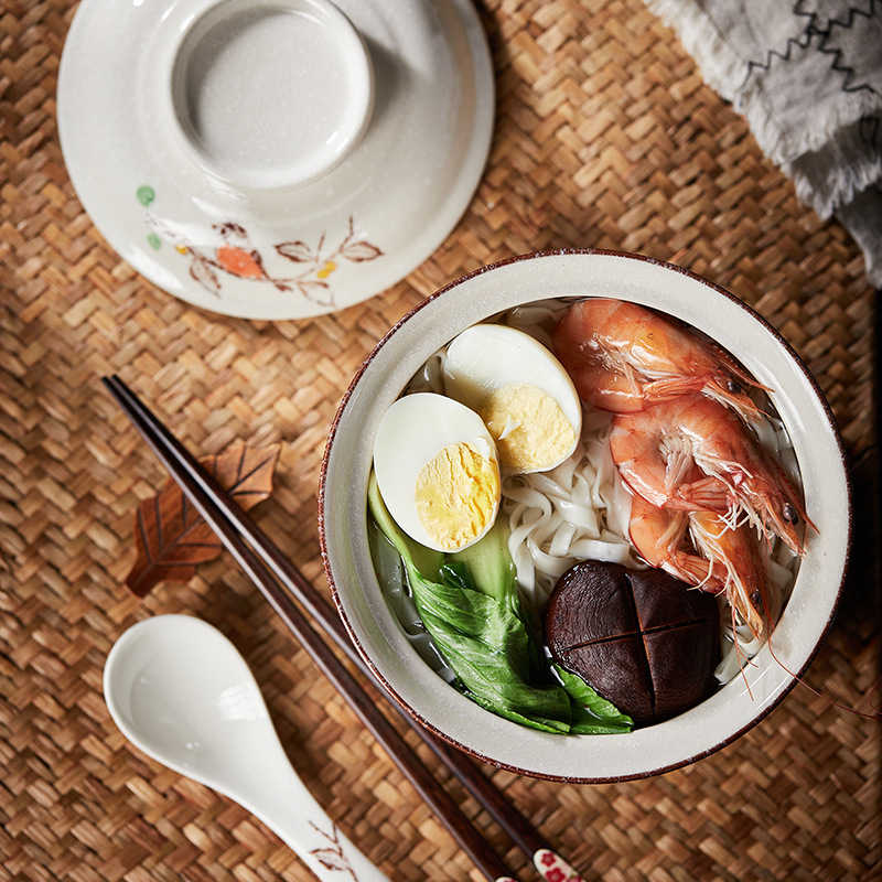 뚜껑이있는 6.5 인치 일본식 라면 그릇 수프 쌀 국수 - Dim Sum Basket 리뷰 및 가격