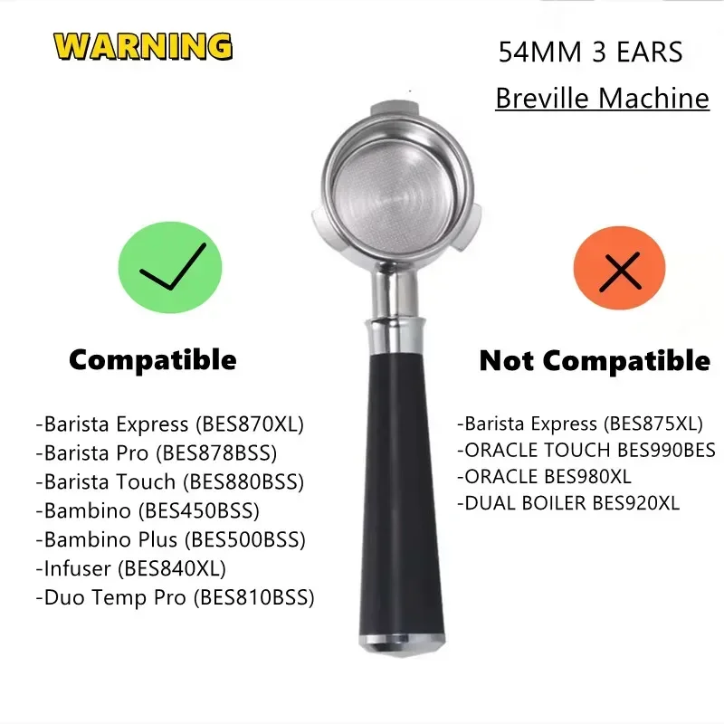 54mm 3이어 바텀리스 포터필터(16-18G 바스켓  - Breville Espresso Barista Express 리뷰 및 가격