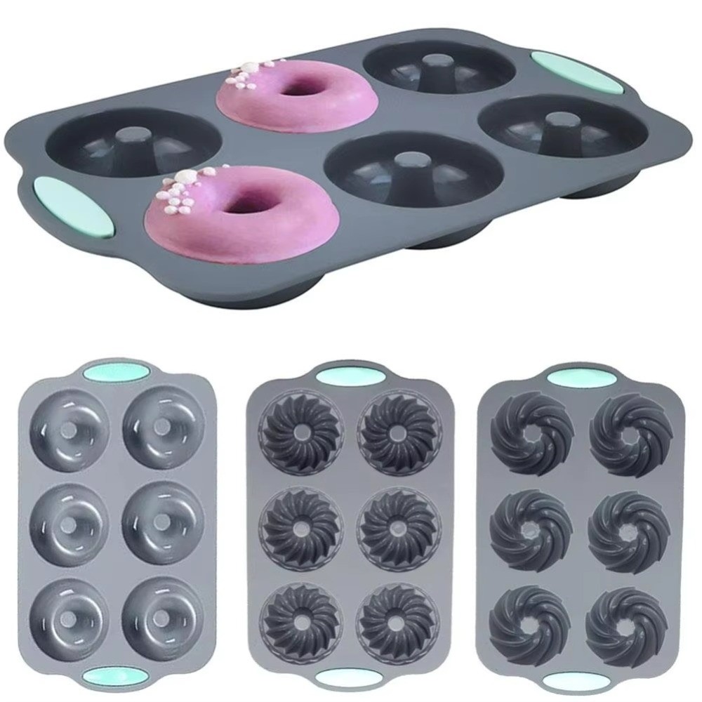 논스틱 실리콘 도넛 몰드 6구 원통형 코일 텍스처 머핀 - Donut Mold Silicone 리뷰 및 가격